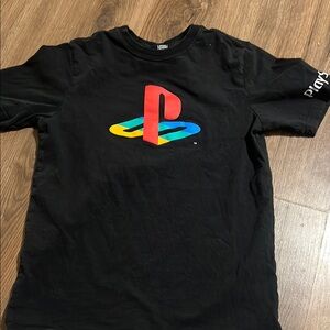 Sony Black and Red PlayStation Console